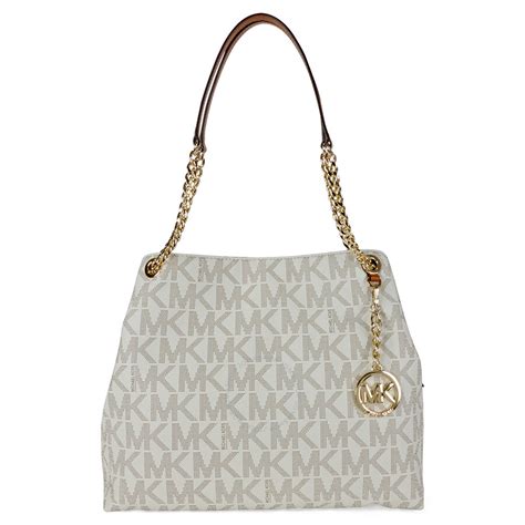 michael kors jet set chain shoulder tote vanilla|Michael Kors jet set saffiano.